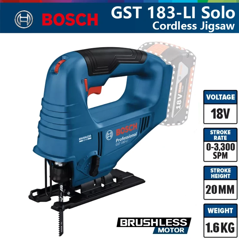 Woodworking Electric Saw - Bosch GST 183-LI Professional Elektryczna Piła