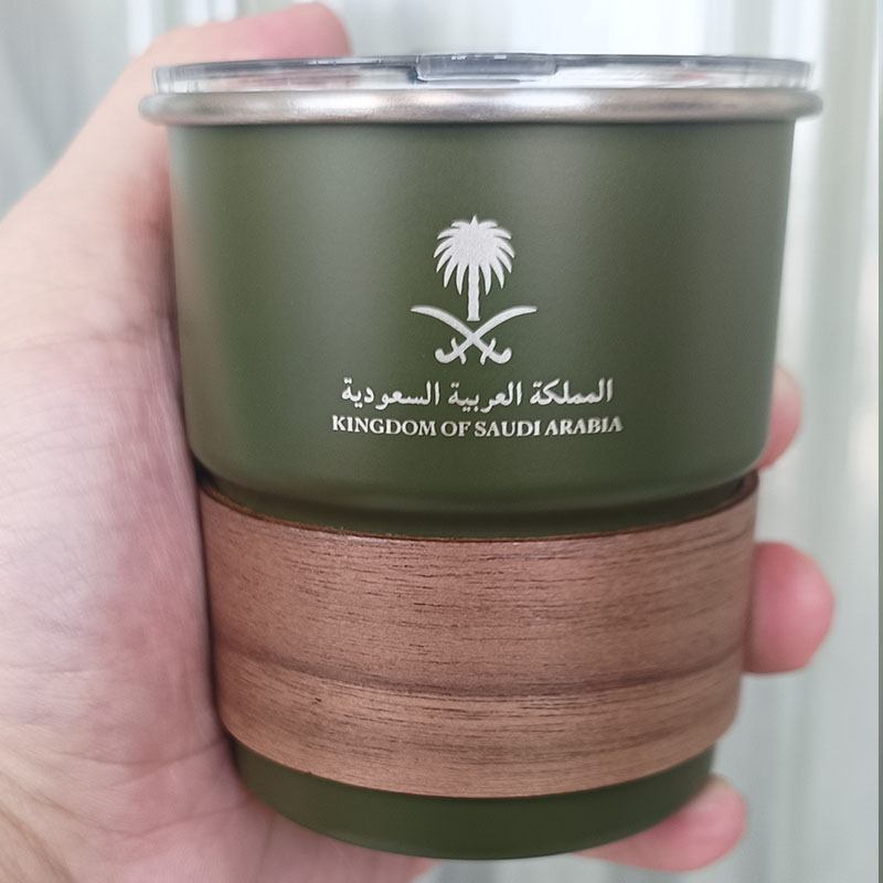 Woodworking Logos - Kubek ze stali nierdzewnej z logo