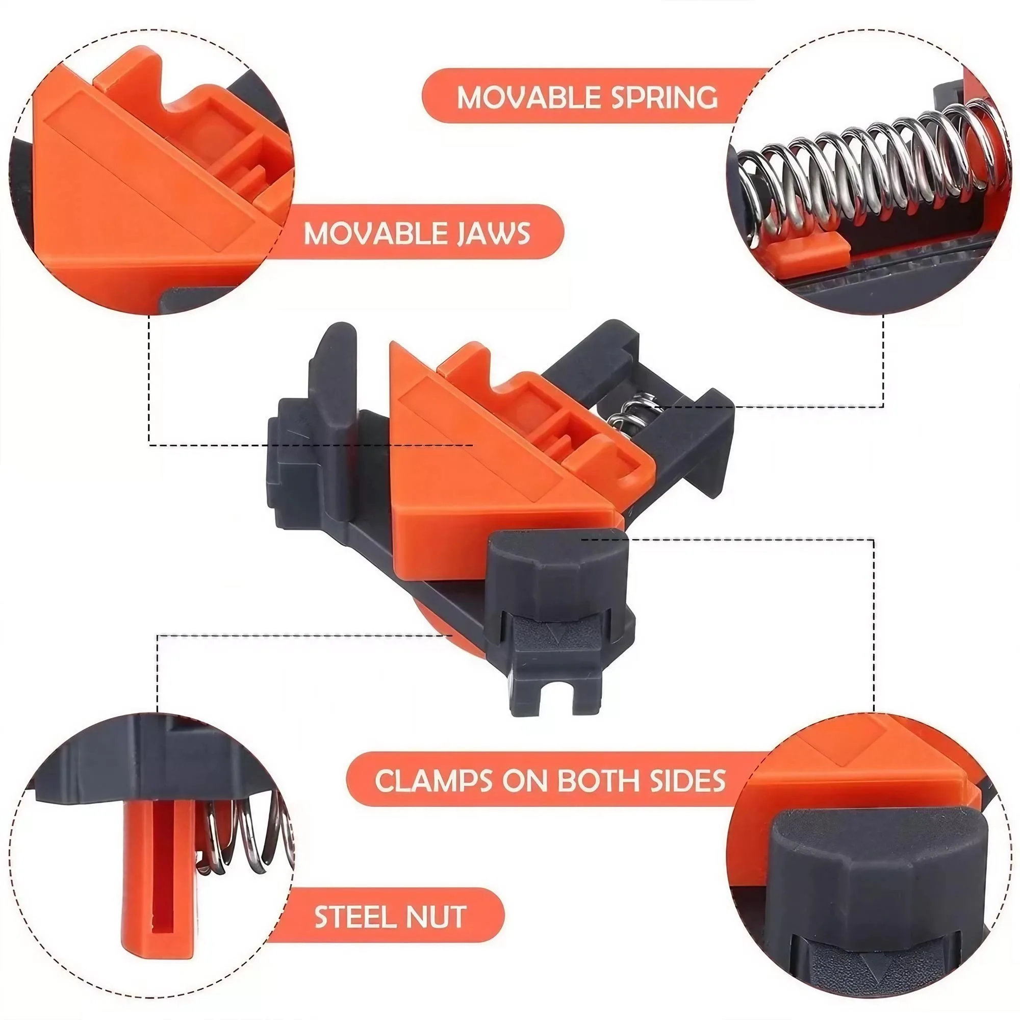 Profesjonalny zestaw do obróbk – Woodworking Right Angle Clamp recenzja i cena