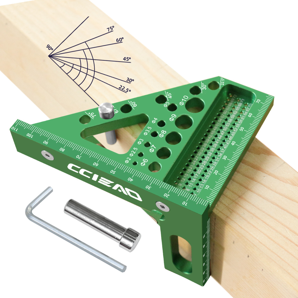 Kątownik stolarski 3D, miernik – Woodworking Ruler recenzja i cena
