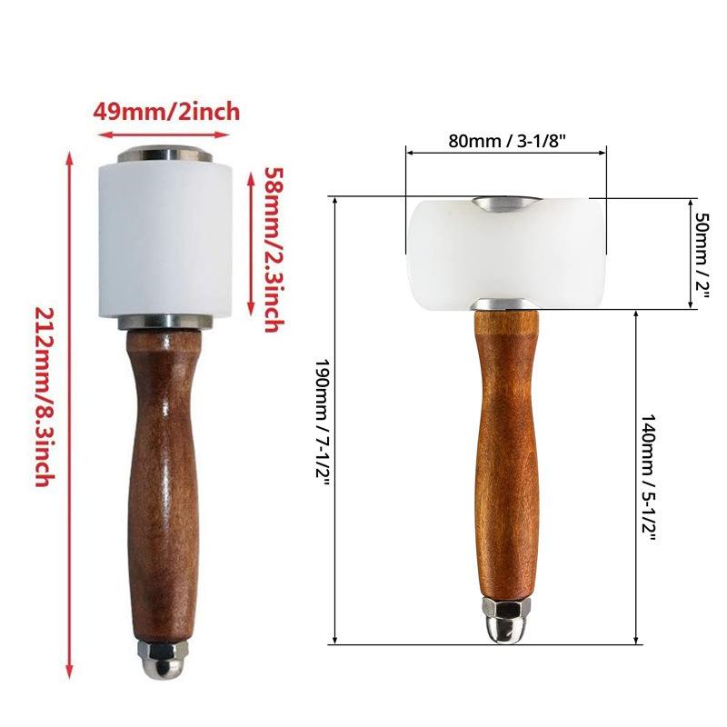 1 szt. Skórzany młotek do rzeź – Wooden Mallet Carving recenzja i cena
