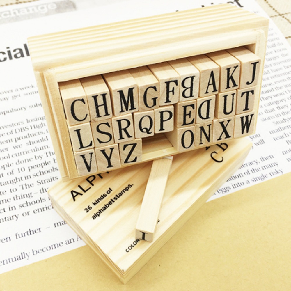 Drewniany Zestaw Stempli Alfab – Woodworking Logos recenzja i cena