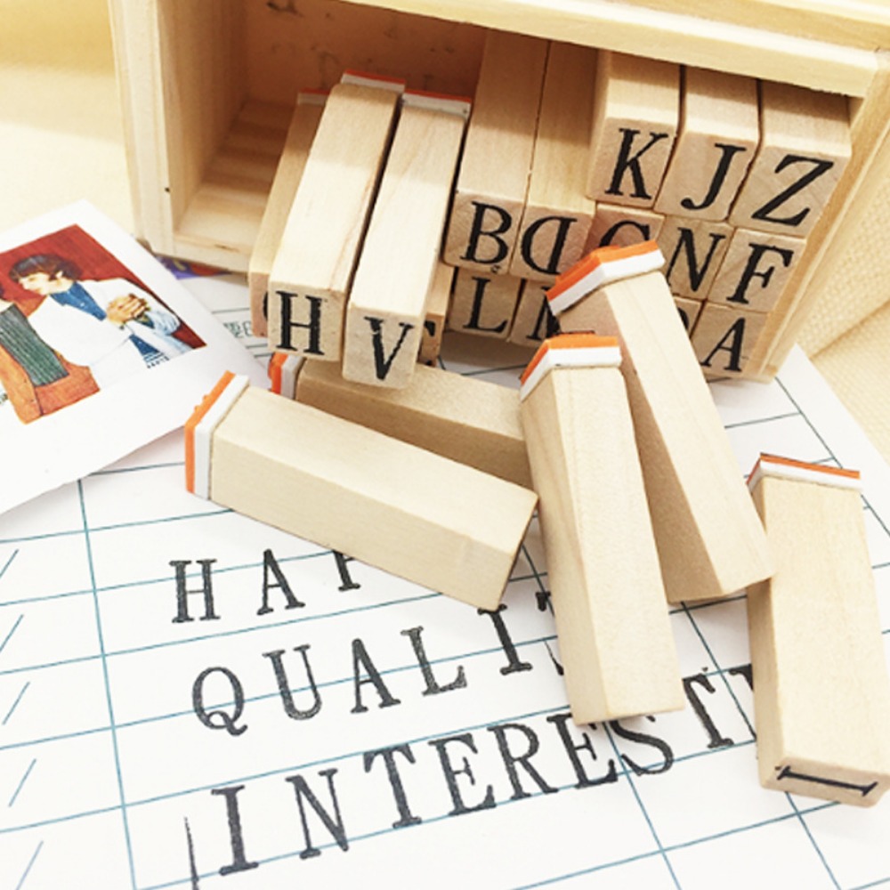 Drewniany Zestaw Stempli Alfab – Woodworking Logos recenzja i cena