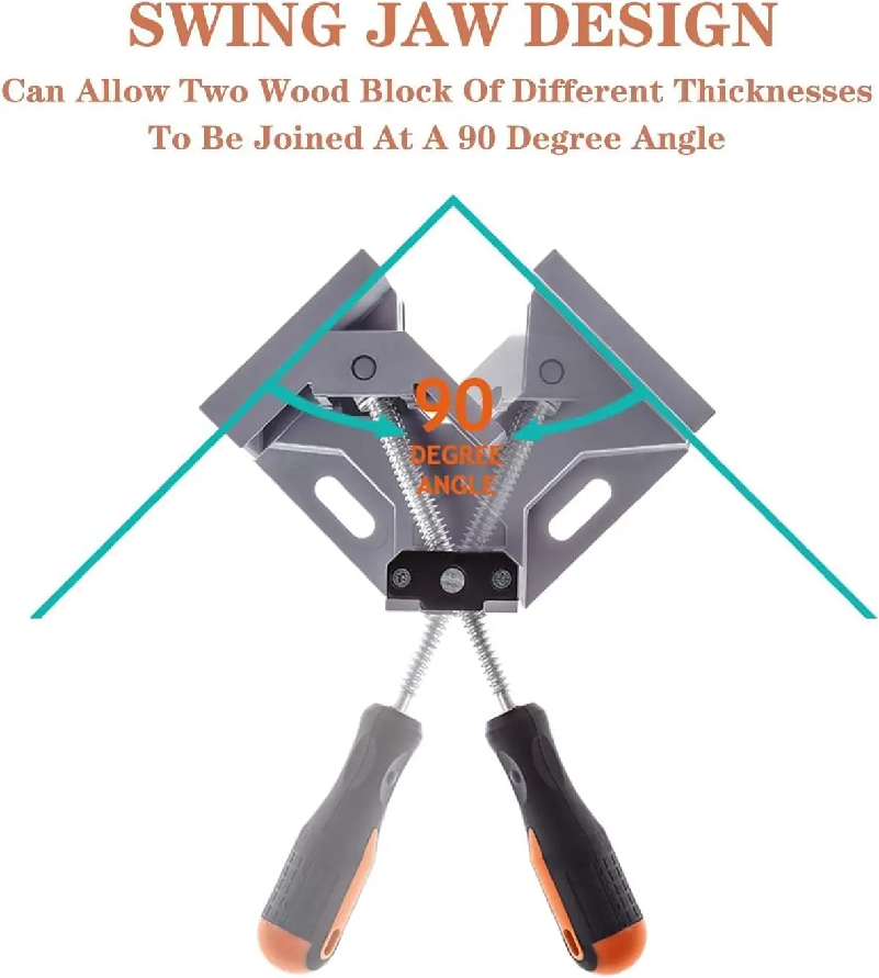 Zacisk kątowy 90 stopni z poje – Woodworking Right Angle Clamp recenzja i cena